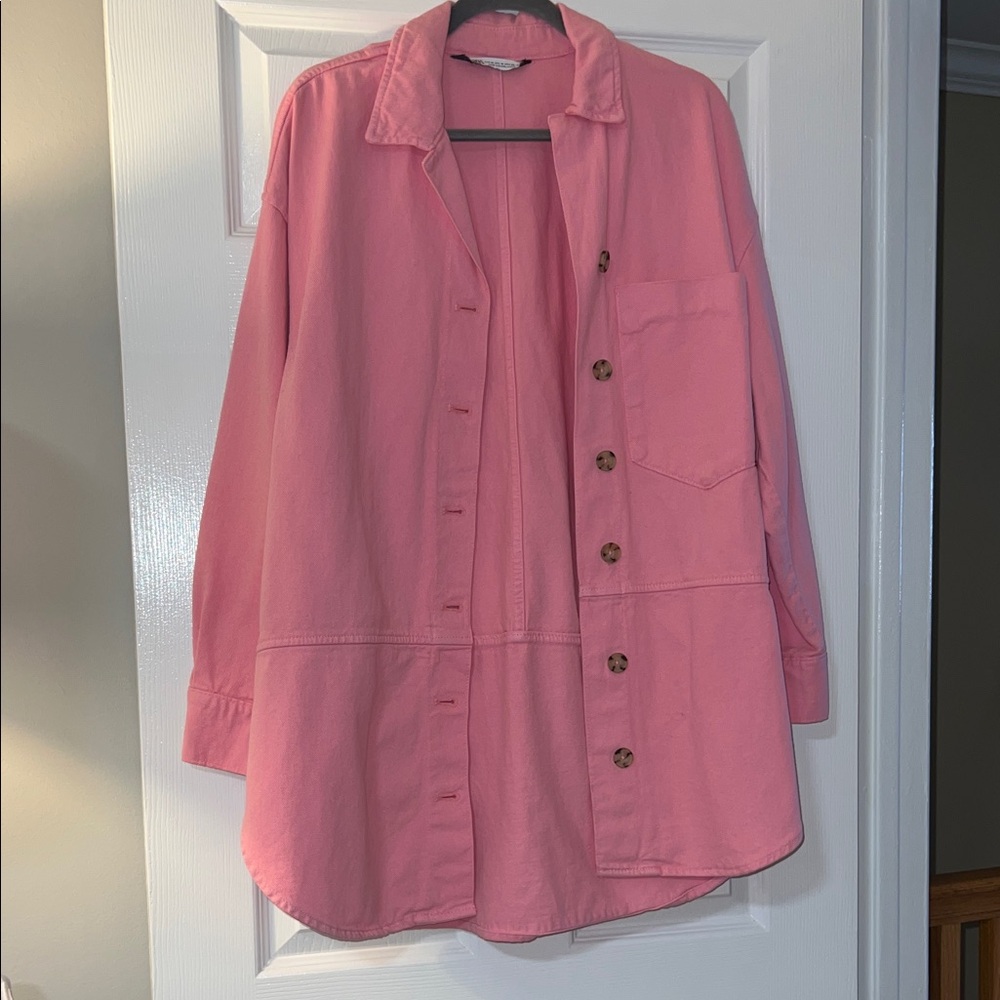 Zara Pink Jean Jacket
